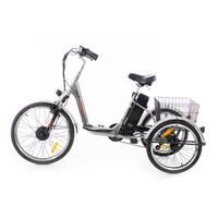 Tricicletă electrică Tornado ZTECH, argintie