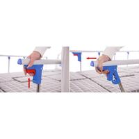 Pat electric rabatabil cu saltea Multibed - ZGÂRIETURI, ROȚI ȘI SALTEA UȘOR MURDARE