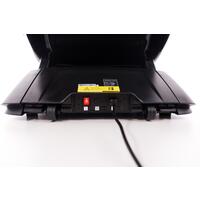 Fotoliu electric de masaj LUX 4D MASSAGER, negru/auriu - PIESĂ EXPUSĂ, ZGÂRIETURI UȘOARE