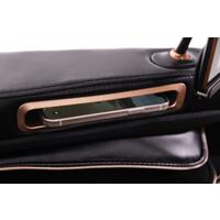 Fotoliu electric de masaj LUX 4D MASSAGER, negru/auriu - PIESĂ EXPUSĂ, ZGÂRIETURI UȘOARE