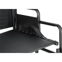 Scaun cu rotile pentru transfer UNIZDRAV, 50 cm FĂRĂ AMBALAJUL ORIGINAL, ZGÂRIETURI PE STRUCTURĂ