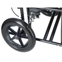 Scaun cu rotile pentru transfer UNIZDRAV, 50 cm FĂRĂ AMBALAJUL ORIGINAL, ZGÂRIETURI PE STRUCTURĂ