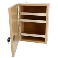 Trusă de prim ajutor din lemn suspendată- fără ustensile, albă - COLȚ DETERIORAT