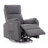 Fotoliu de relaxare COMFORT, material antracit FĂRĂ FUNCȚII, FĂRĂ ÎNCĂLZIRE ȘI MASAJ