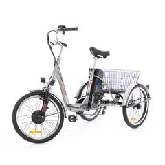 Tricicletă electrică Tornado ZTECH, argintie