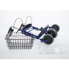 Rolator cu 4 roți cu șezut și coș