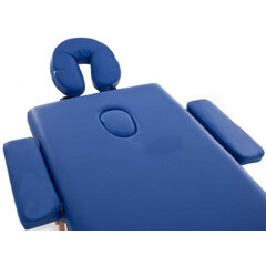 Pat de masaj din lemn, albastru