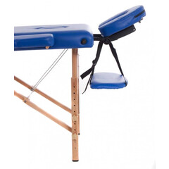 Pat de masaj din lemn, albastru