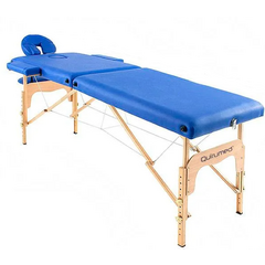 Pat de masaj din lemn, albastru