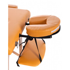 Pat pentru masaj din lemn - reglabil, albastru