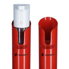 Dozator automat pentru dezinfecție cu suport UNIZDRAV, roșu