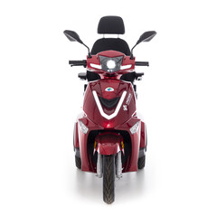 Scuter electric cu trei roți CHAMPION pentru seniori - motor puternic de 1000 W, roșu