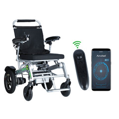 Scaun cu rotile electric AIRWHEEL H3TS cu funcție de pliere automată și telecomandă