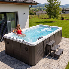 SwimSpa LUX SUNRANS SR853 cu contracurent și tehnologie Balboa