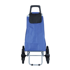 Geantă de cumpărături pe roți, albastră