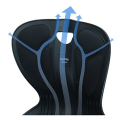 Suport ergonomic pentru o postură corectă a corpului Curble Chair Comfy, negru