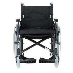 Scaun cu rotile ușor cu frâne pentru  însoțitor