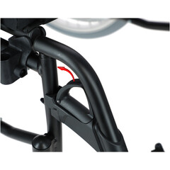 Scaun cu rotile ușor cu frâne pentru  însoțitor