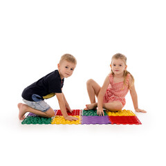 Covor ortopedic ORTHOPUZZLE Savana - pentru copii de la 1 an