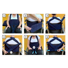 Centură pentru scaune cu rotile, tipul 3