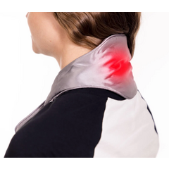 Guler de încălzire USB pentru gât cu power bank, roz - tehnologie grafen