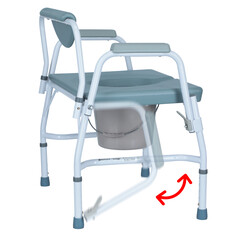 Scaun de toaletă fix cu o capacitate de suport de până la 290 kg