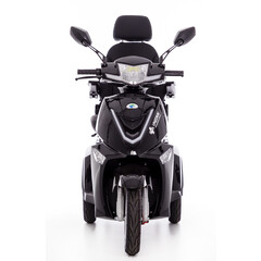 Scuter electric cu trei roți CHAMPION pentru seniori și persoane invalide - motor puternic de 1000 W, negru