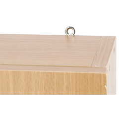 Trusă de prim ajutor din lemn suspendată- fără ustensile, albă