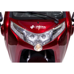 Scuter acoperit cu trei roți CHAMPION MiniCar pentru seniori și imobili - motor puternic de 1500 W