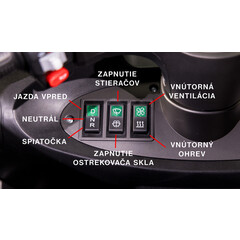 Scuter acoperit cu trei roți CHAMPION MiniCar pentru seniori și imobili - motor puternic de 1500 W