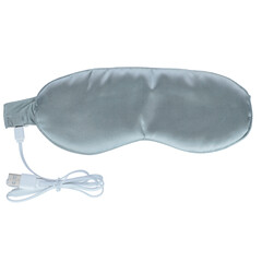 Mască de ochi cu încălzire, argintie - tehnologie grafen