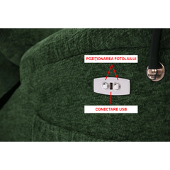 Fotoliu relaxant  TRENDY, verde