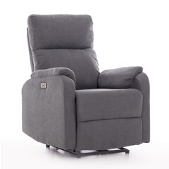 Fotoliu de relaxare COMFORT, material antracit