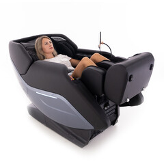 Scaun electric de masaj RelaxPro 3D MASSAGER, gri-negru