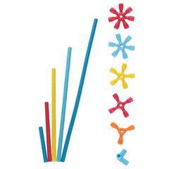 Kit de construcție Set Flexistix XXL - Beleduc, 500 buc