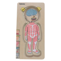 Puzzle stratificat Body puzzle Girl - Beleduc