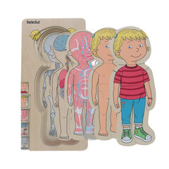 Puzzle stratificat Body puzzle Girl - Beleduc