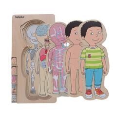 Puzzle stratificat Body puzzle Boy - Beleduc
