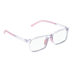 Ochelari anti-lumină albastră pentru copii roz UNIZDRAV + carcasă, geantă și set de testare