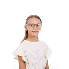 Ochelari anti-lumină albastră pentru copii roz UNIZDRAV + carcasă, geantă și set de testare