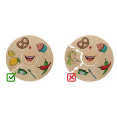 Joc didactic și puzzle 2 în 1 Humanico Senses de la Beleduc