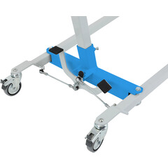 Dispozitiv electric de ridicare pacienți - FĂRĂ SLING, ROȚI UȘOR MURDARE, ZGÂRIETURI PE CONSTRUCȚIE