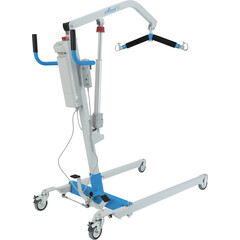 Dispozitiv electric de ridicare pacienți - FĂRĂ SLING, ROȚI UȘOR MURDARE, ZGÂRIETURI PE CONSTRUCȚIE