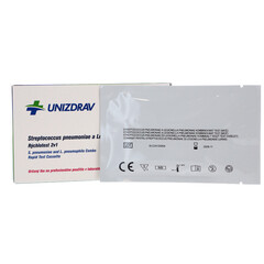 Test rapid 2 în 1 pentru Streptococcus pneumoniae și Legionella pneumoniae, 1 buc