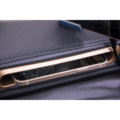 Scaun de masaj electric LUX 4D MASSAGER, albastru-auriu (Produs folosit)