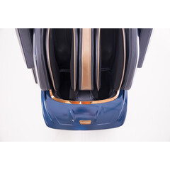 Fotoliu electric de masaj LUX 4D MASSAGER, albastru/auriu