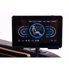 Scaun de masaj electric LUX 4D MASSAGER, albastru-auriu (Produs folosit)