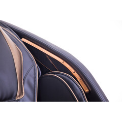 Fotoliu electric de masaj LUX 4D MASSAGER, albastru/auriu