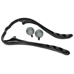 Instrument de masaj pentru gât și coloana cervicală cu 2 capete