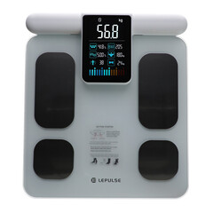 Cântar profesional SMART cu funcție de analiză corporal și afisaj LED pe mâner + aplicație mobilă și Bluetooth